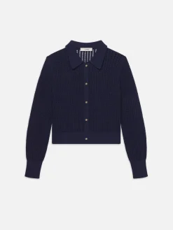 FRAME Shrunken Crochet Cardi in<Women Sweaters
