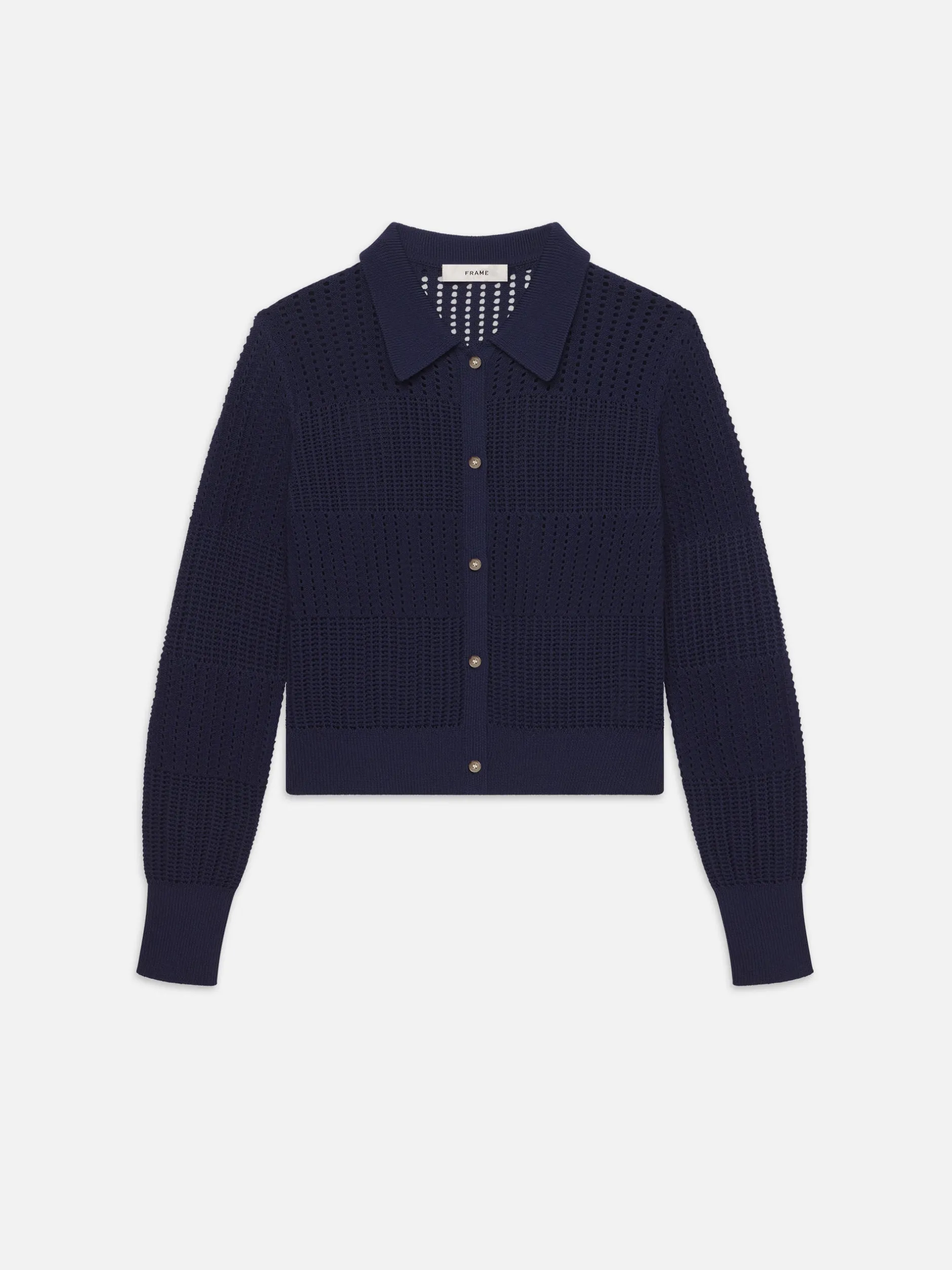 FRAME Shrunken Crochet Cardi in<Women Sweaters