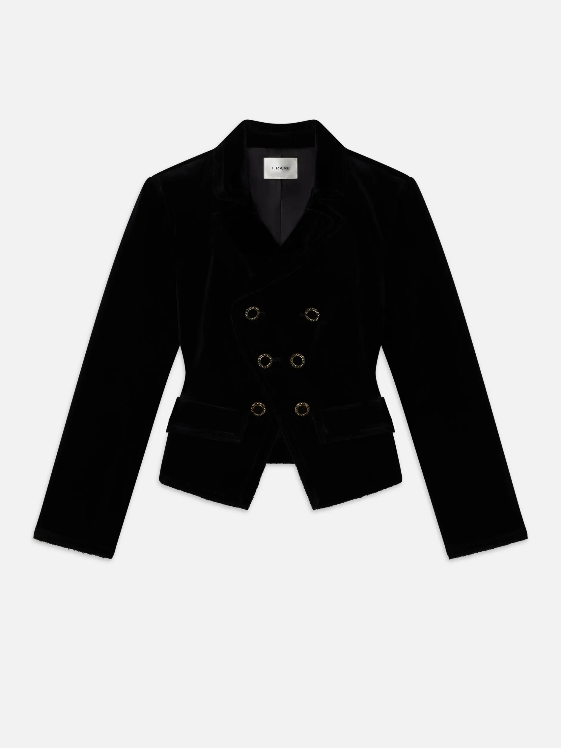 FRAME Shrunken Velvet Blazer in<Women Jackets & Coats