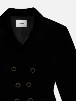 FRAME Shrunken Velvet Blazer in<Women Jackets & Coats