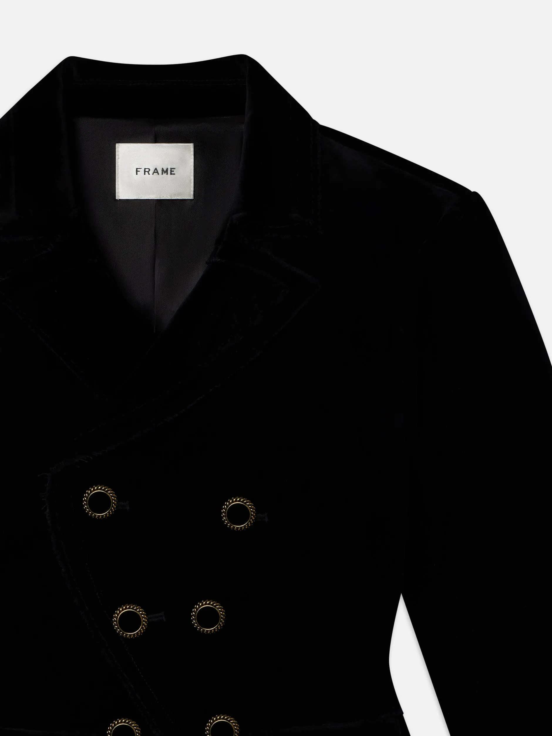 FRAME Shrunken Velvet Blazer in<Women Jackets & Coats