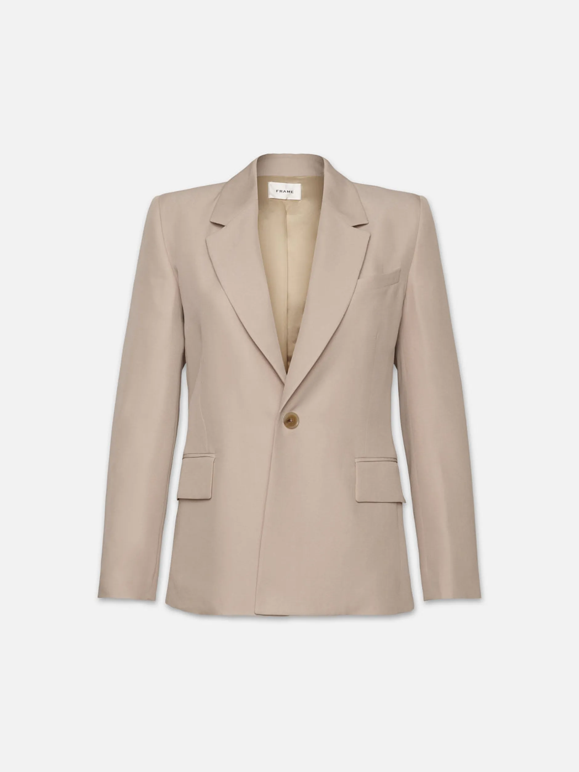 FRAME Single Button Blazer in Light Beige<Women Jackets & Coats