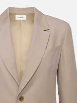 FRAME Single Button Blazer in Light Beige<Women Jackets & Coats