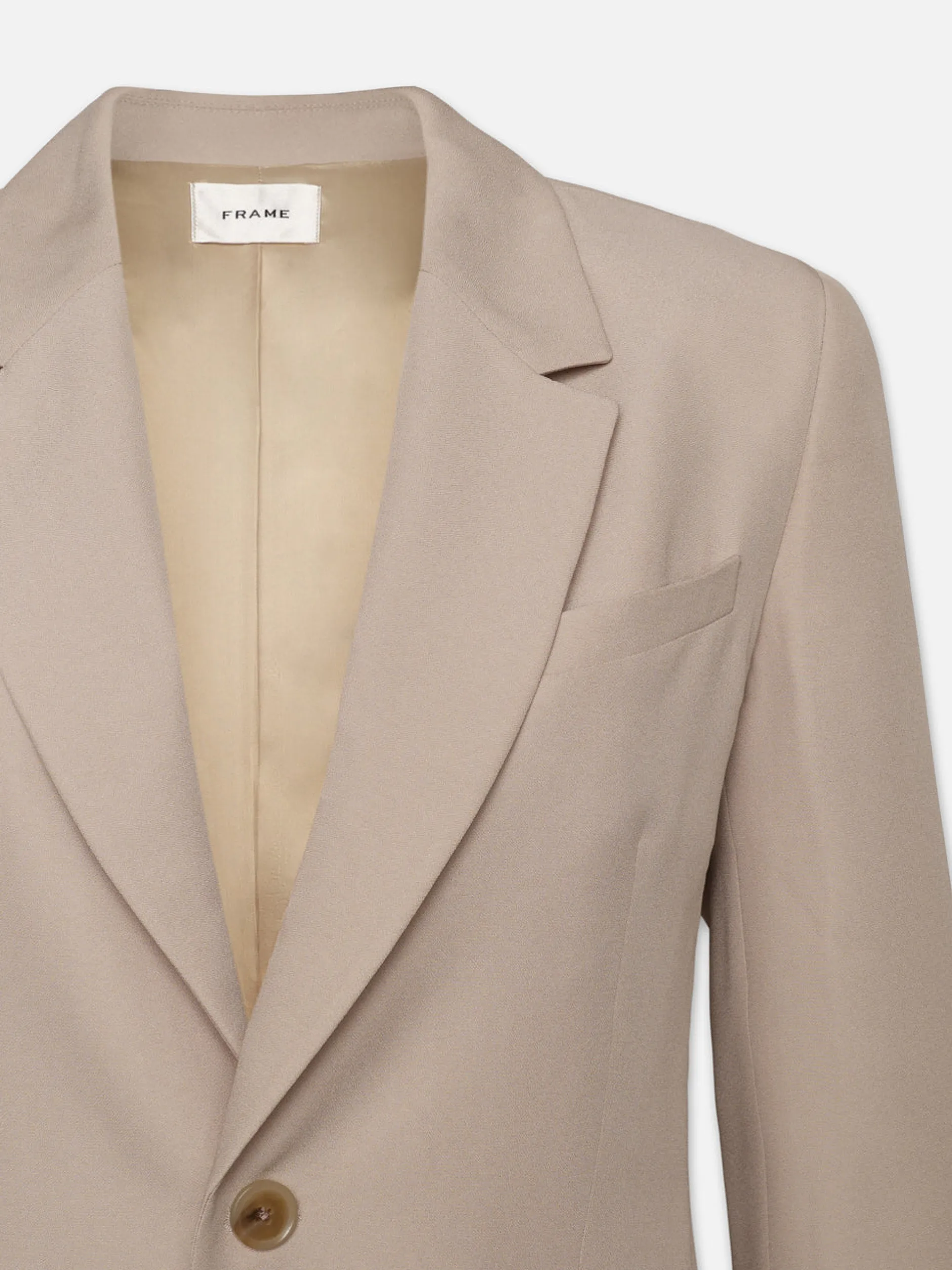 FRAME Single Button Blazer in Light Beige<Women Jackets & Coats