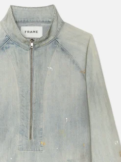 FRAME Skater Jacket in Alvin Paint< Denim Jackets|Jackets & Coats
