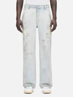 FRAME Skater Jean in Panama Rips< Wide Leg