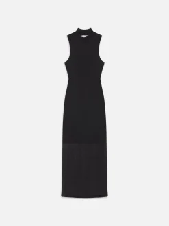 FRAME Sleeveless Mesh Mock Neck Dress in<Women Dresses & Jumpsuits