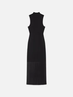 FRAME Sleeveless Mesh Mock Neck Dress in<Women Dresses & Jumpsuits