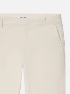 FRAME Slim Chino in White Canvas< Slim|Pants & Shorts