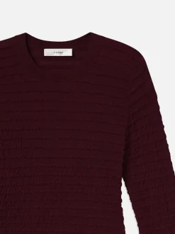 FRAME Smocked Long Sleeve Crewneck in<Women Tops & Blouses|Sweaters
