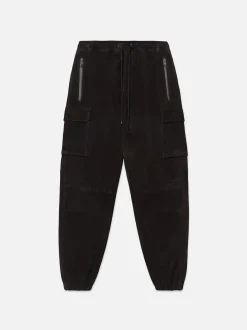 FRAME Suede Cargo Jogger in< Leather & Suede|Pants & Shorts