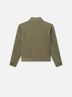 FRAME Suede Jacket in Light Olive< Leather & Suede|Jackets & Coats