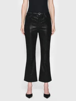 FRAME Suede Le Crop Mini Boot in Black Multi<Women Leather & Suede|Pants