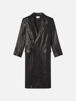 FRAME Tailored Leather Coat in<Women Leather & Suede|Jackets & Coats