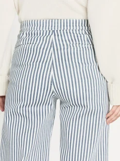FRAME Tailored Trouser in Seaport Stripe<Women Wide Leg