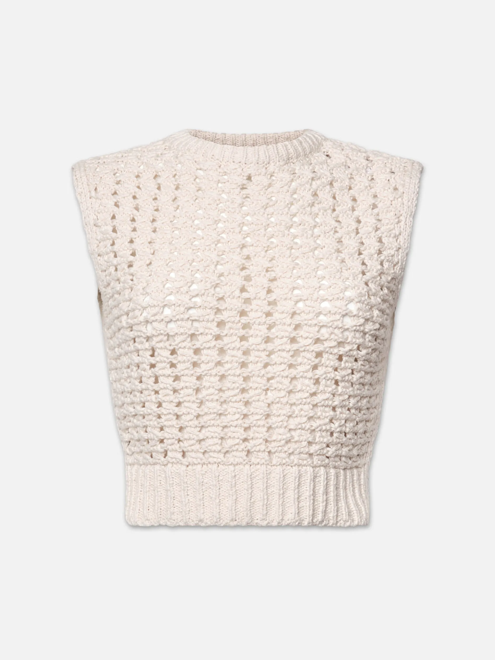 FRAME Tape Yarn Sweater Vest in<Women Sweaters