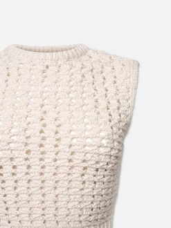 FRAME Tape Yarn Sweater Vest in<Women Sweaters