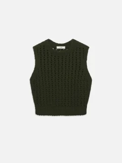 FRAME Tape Yarn Sweater Vest in<Women Sweaters