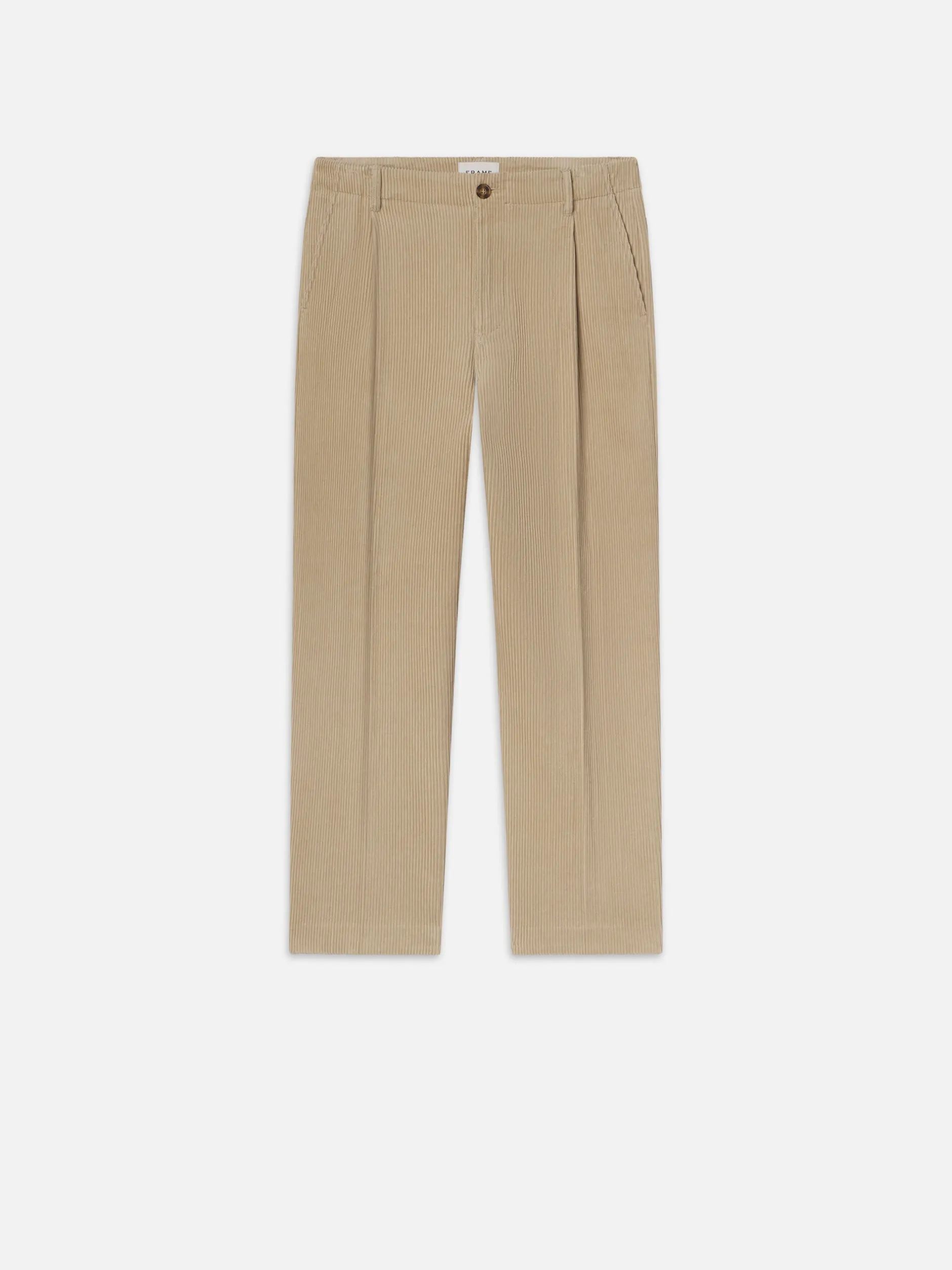 FRAME Tapered Pleated Trousers in< Pants & Shorts