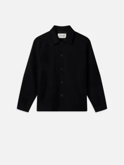FRAME Textured Overshirt Jacket in< Jackets & Coats