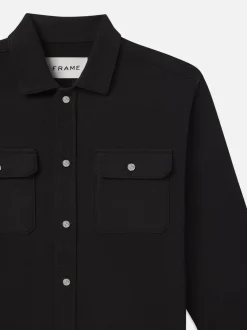 FRAME Textured Terry Overshirt in< Jackets & Coats|Shirts