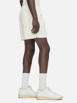 FRAME Textured Terry Short in Off White< Pants & Shorts