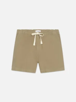 FRAME Textured Terry Short in Dark Beige< Pants & Shorts