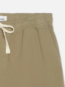 FRAME Textured Terry Short in Dark Beige< Pants & Shorts