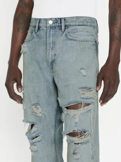 FRAME The Boxy Jean in Lagoon Rips< Straight