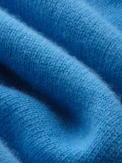 FRAME The Cashmere Crewneck Sweater in Pop Blue< Sweaters & Hoodies
