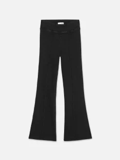 FRAME The Jetset Crop Mini Boot Pintuck in Sheen Noir<Women Bootcut