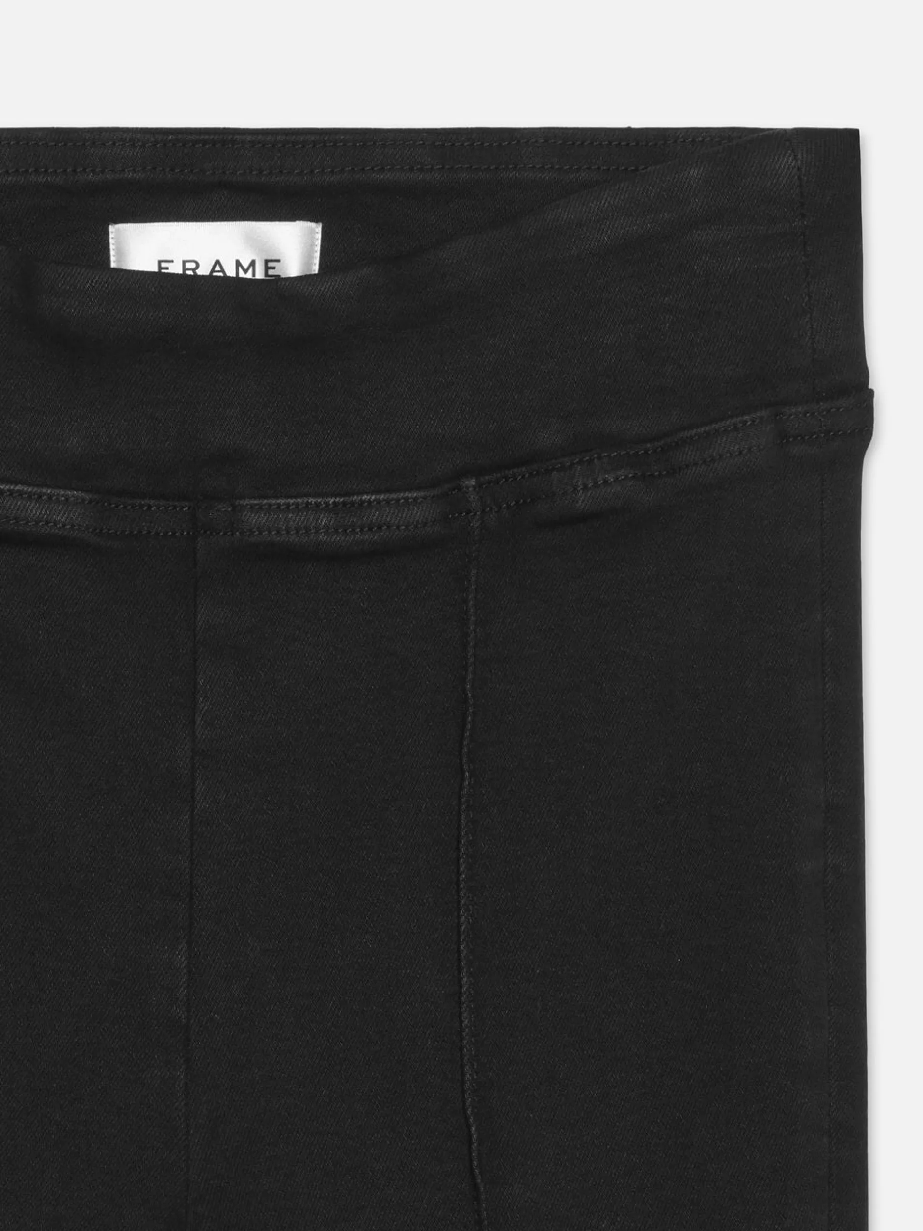 FRAME The Jetset Crop Mini Boot Pintuck in Sheen Noir<Women Bootcut