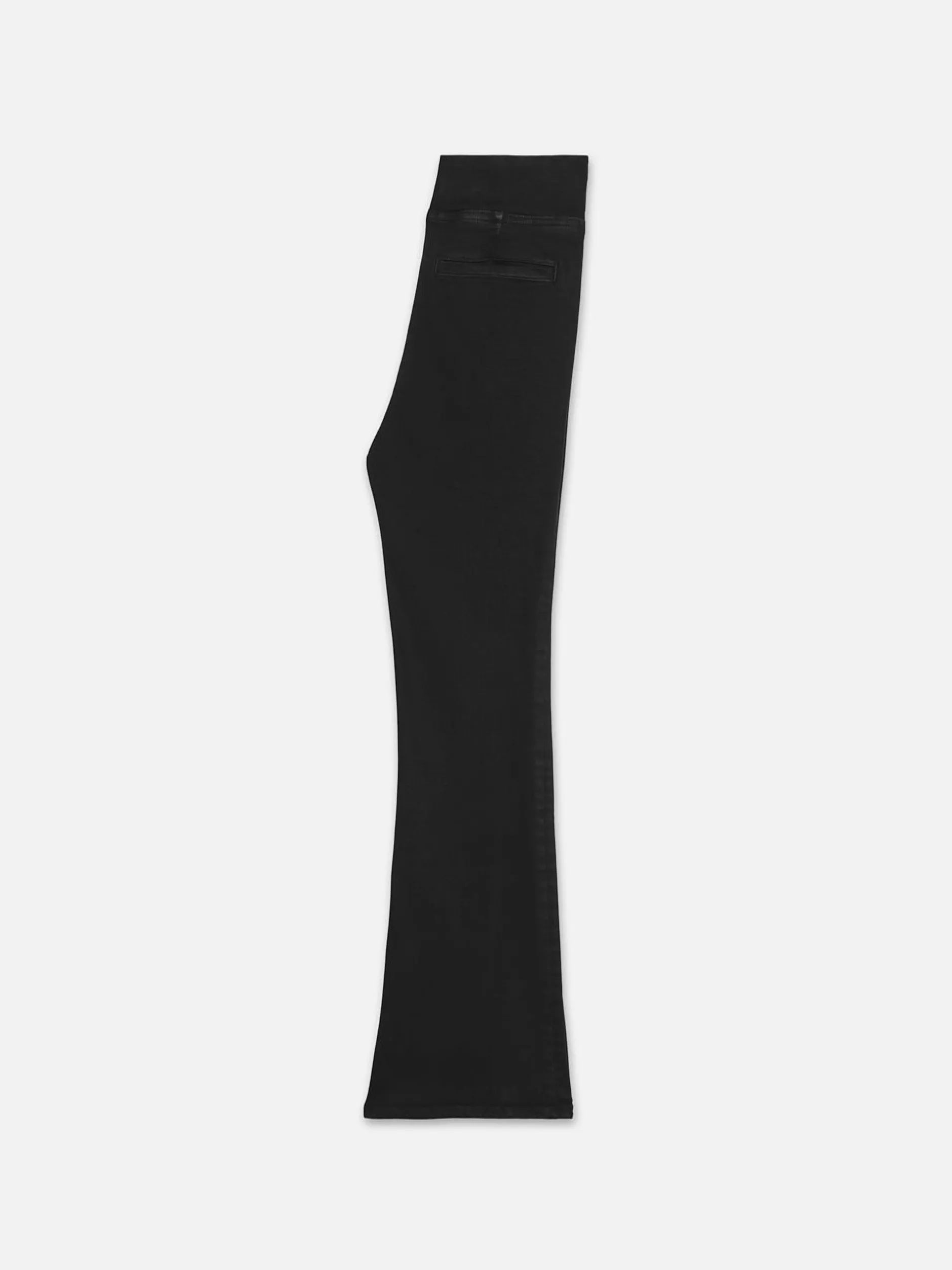 FRAME The Jetset Crop Mini Boot Pintuck in Sheen Noir<Women Bootcut
