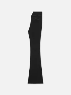 FRAME The Jetset Flare Pintuck in Sheen Noir<Women Flare