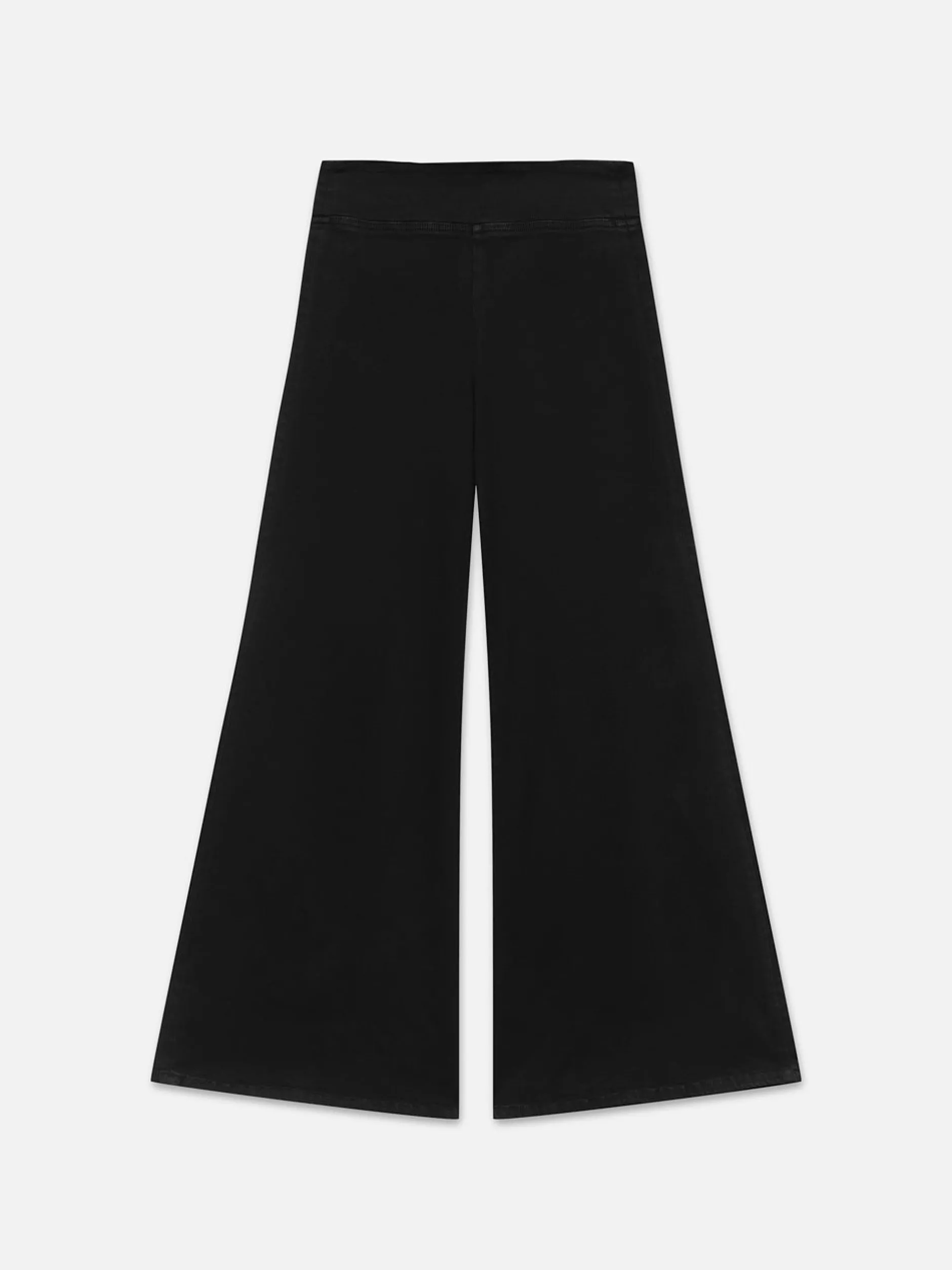 FRAME The Jetset Wide Leg in Sheen Noir<Women Wide Leg
