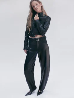 FRAME The Leather Bubble in<Women Leather & Suede|Pants
