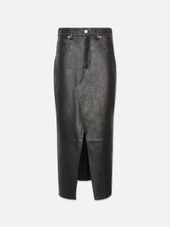 FRAME The Leather Midaxi Skirt in<Women Leather & Suede|Skirts & Shorts