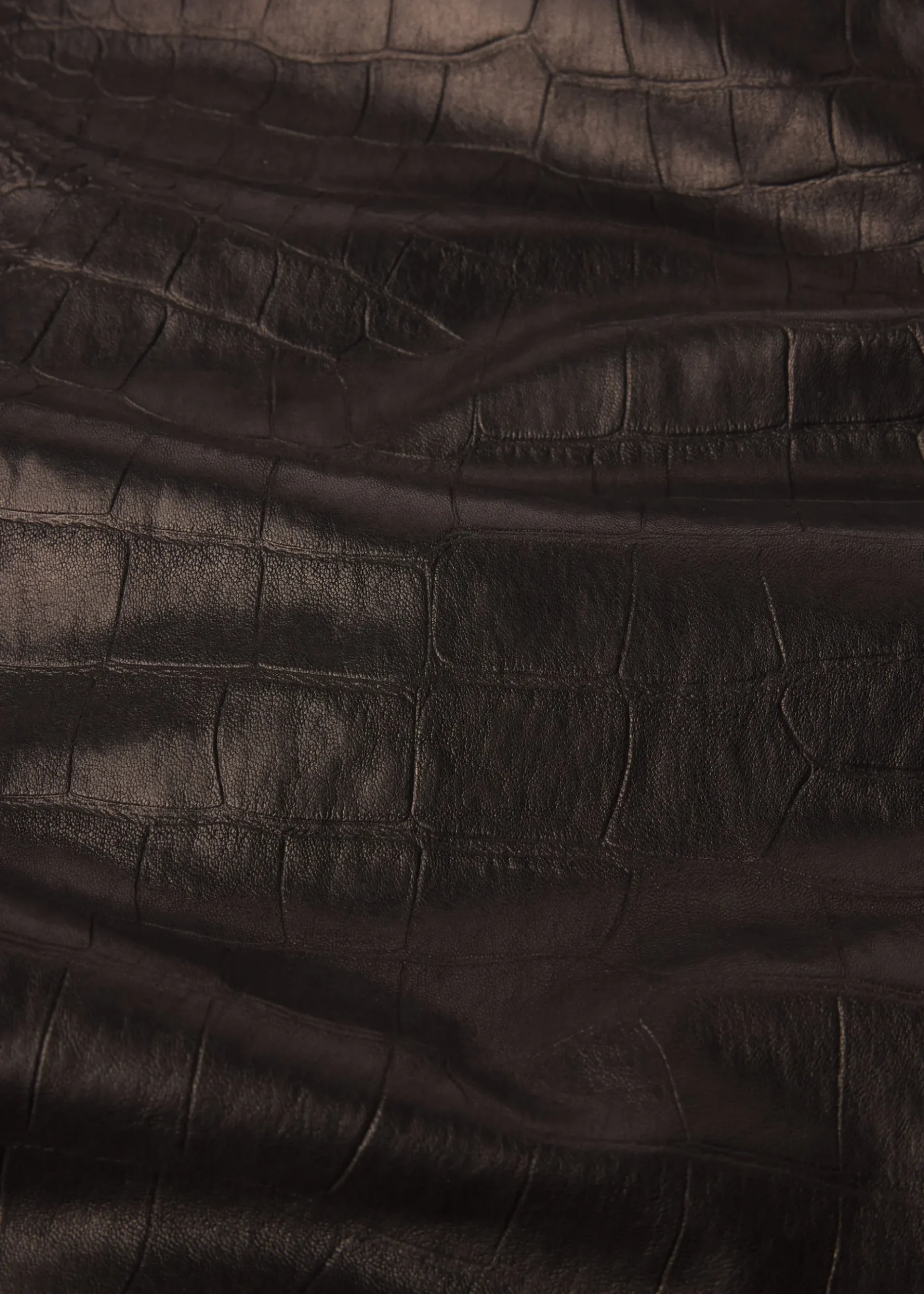 FRAME The Leather Ruler in Black Croc<Women Leather & Suede|Pants
