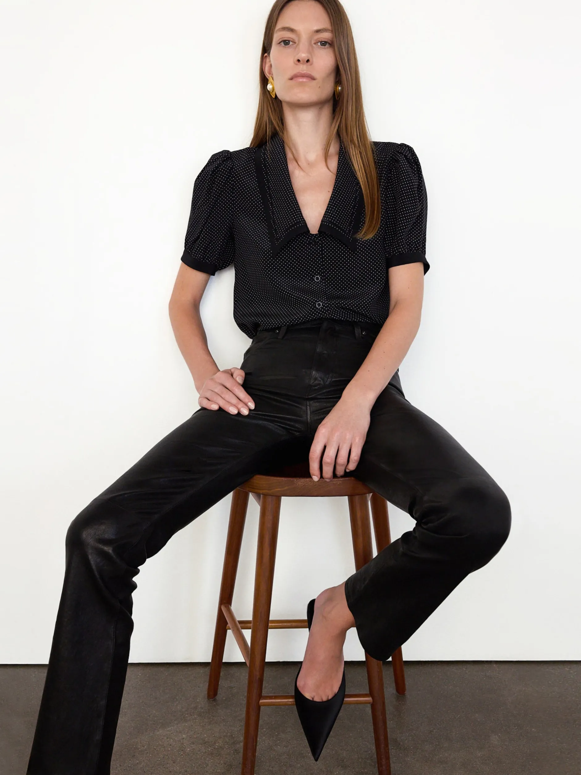 FRAME The Leather Ruler in<Women Leather & Suede|Pants