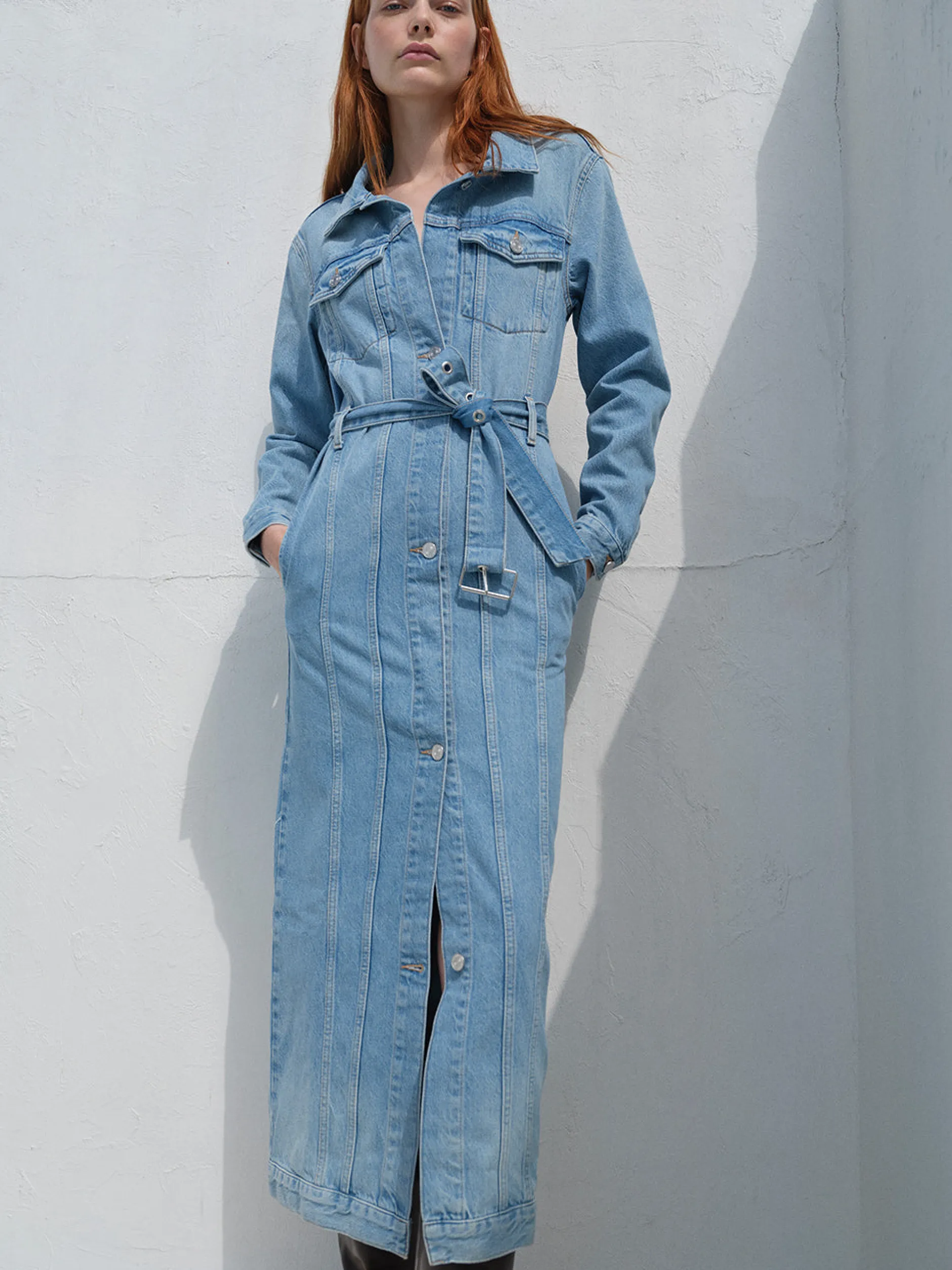 FRAME The Overlong Trucker in<Women Jackets & Coats|Dresses & Jumpsuits