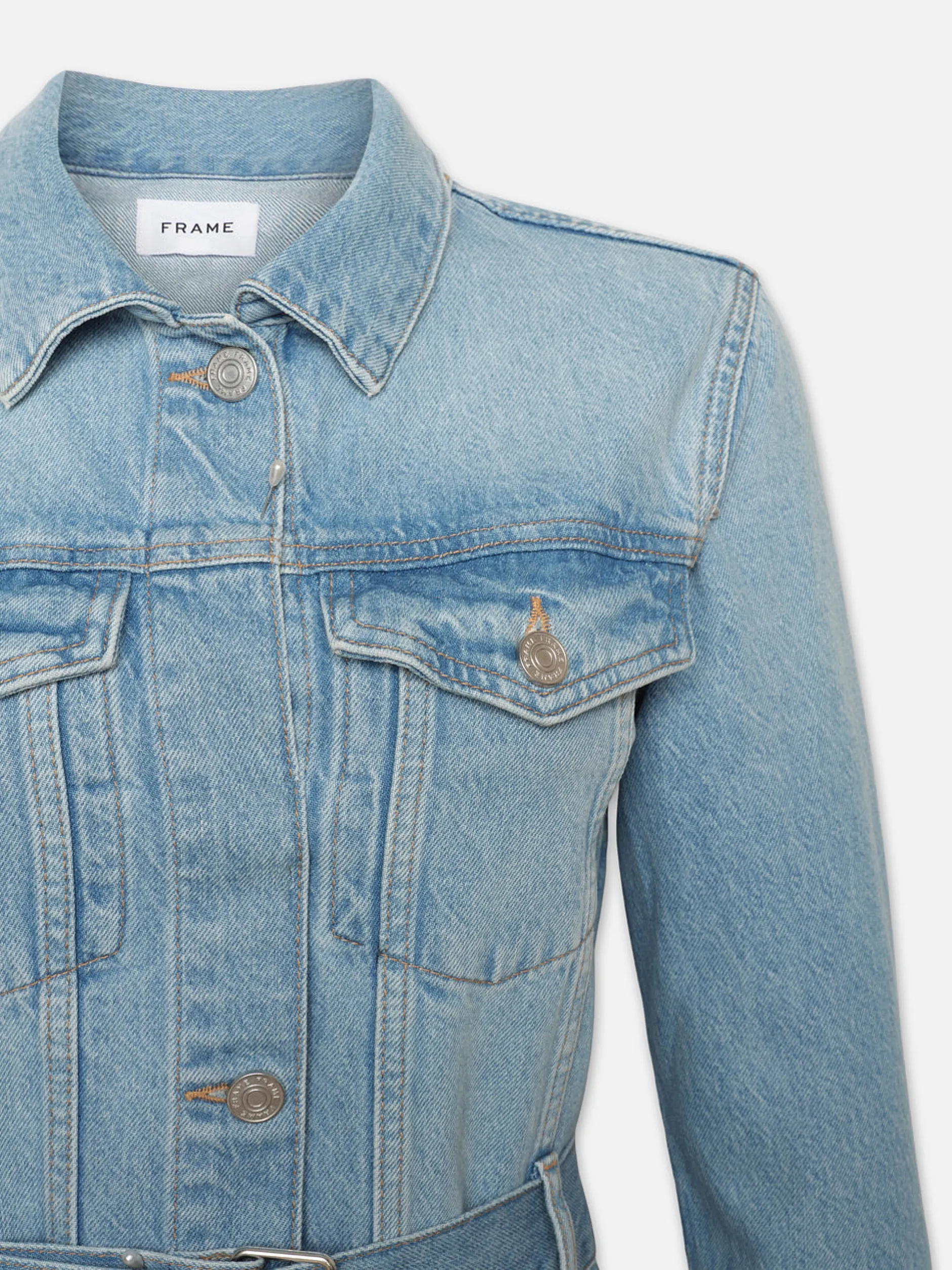 FRAME The Overlong Trucker in<Women Jackets & Coats|Dresses & Jumpsuits