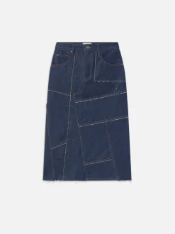 FRAME The Patchwork Midi Skirt in<Women Skirts & Shorts