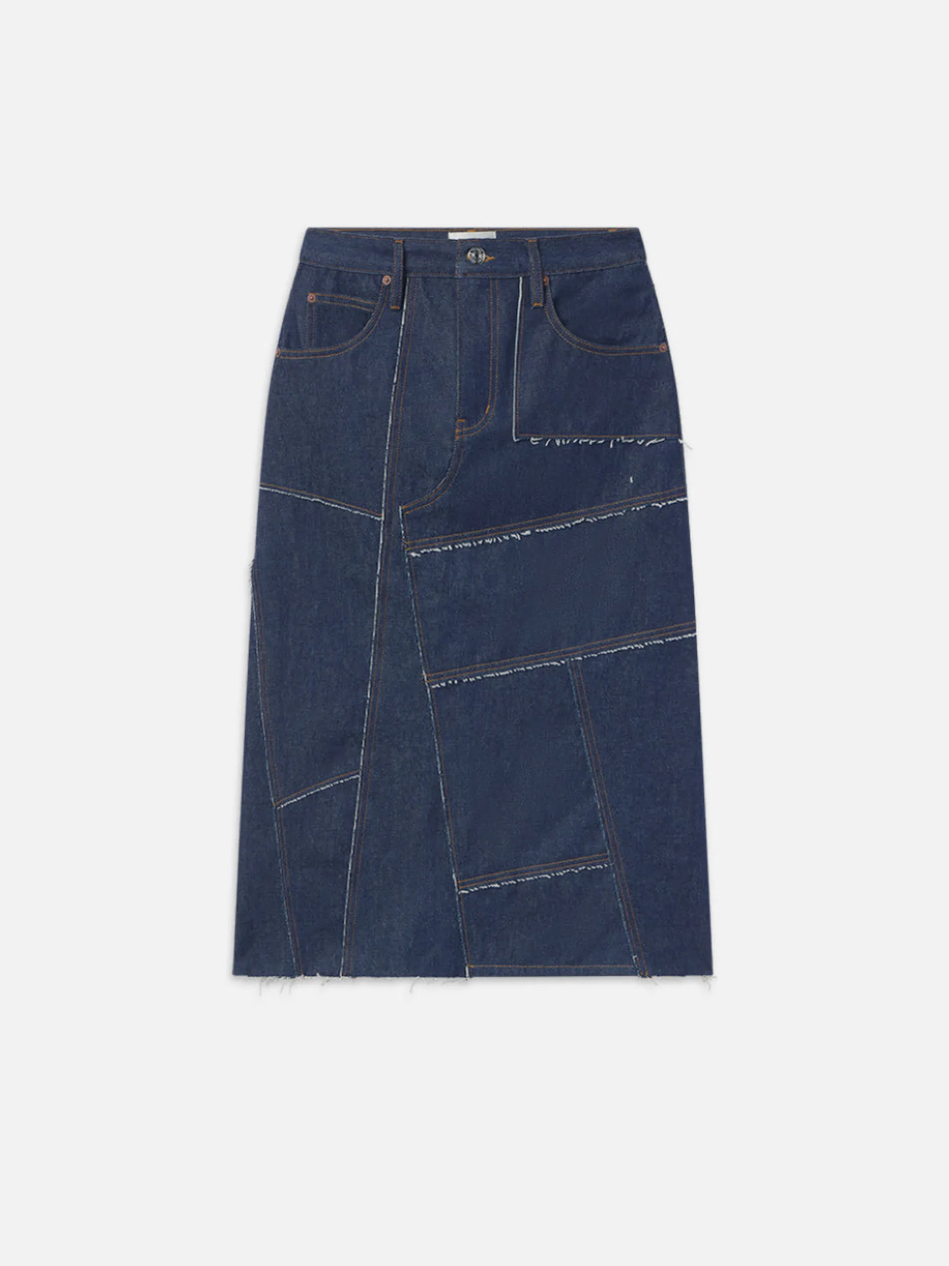 FRAME The Patchwork Midi Skirt in<Women Skirts & Shorts