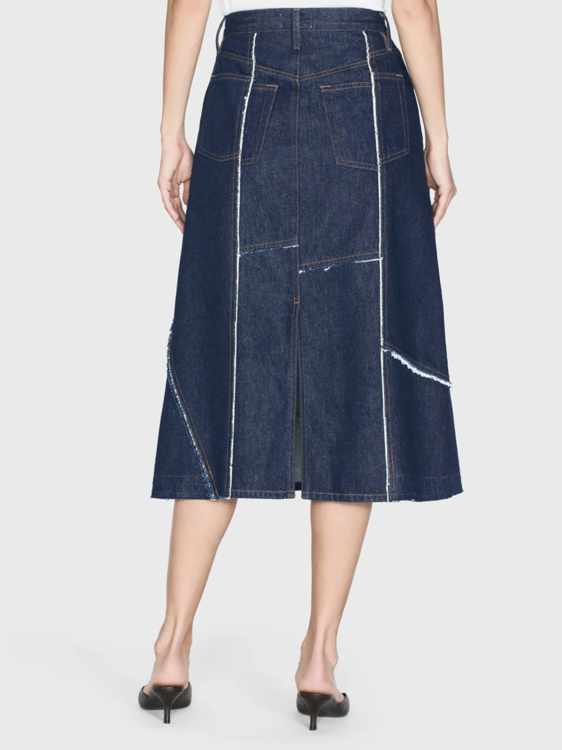 FRAME The Patchwork Midi Skirt in<Women Skirts & Shorts