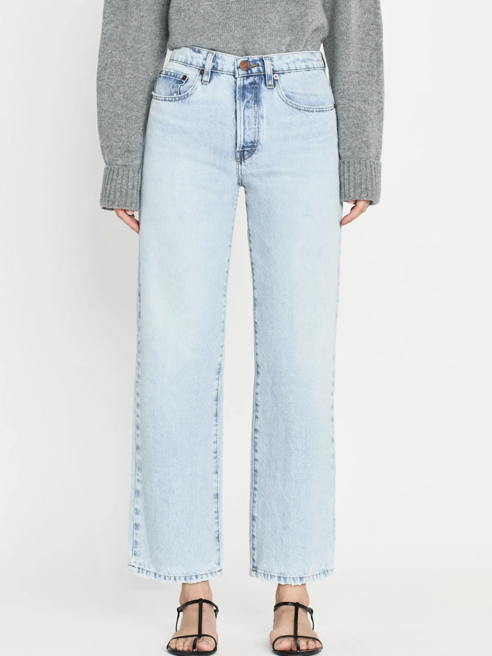 FRAME The Slouchy Straight in Fizz Indigo<Women/BOY Straight|Boyfriend