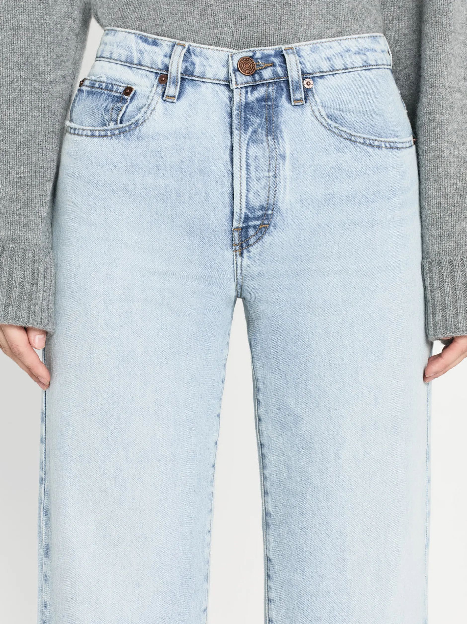 FRAME The Slouchy Straight in Fizz Indigo<Women/BOY Straight|Boyfriend