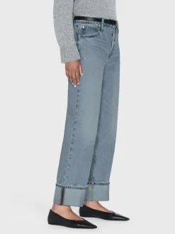 FRAME The Slouchy Straight Wide Cuff in<Women/BOY Straight|Boyfriend