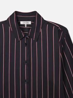 FRAME The Standard Shirt in Navy Stripe Multi<Women Tops & Blouses
