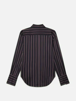 FRAME The Standard Shirt in Navy Stripe Multi<Women Tops & Blouses
