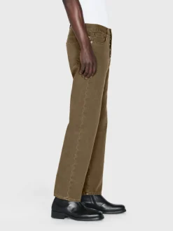 FRAME The Straight Jean in Light Brown< Straight
